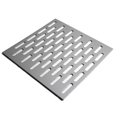 L'acier a rainé les trous ovales a perforé le métal Mesh Panel With Round Ends