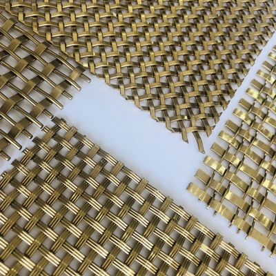 Écran de fil tissé en bronze antique Mesh For Building Facade Decoration