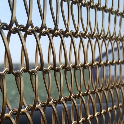 Ceinture architecturale décorative de Mesh Spiral Weave Wires Conveyor en métal Ss304