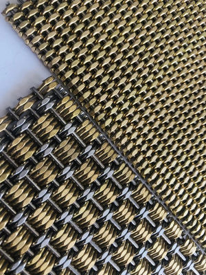 Écran en acier inoxydable décoratif 1 mm en maille métallique architecturale en maille de fil tissé